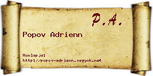 Popov Adrienn névjegykártya